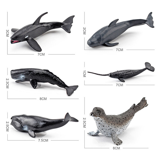 Mini Figurines Animaux Marins VORMOR 12 Pièces Réaliste Plastique Animaux  Jouet Éducatif pour Enfants