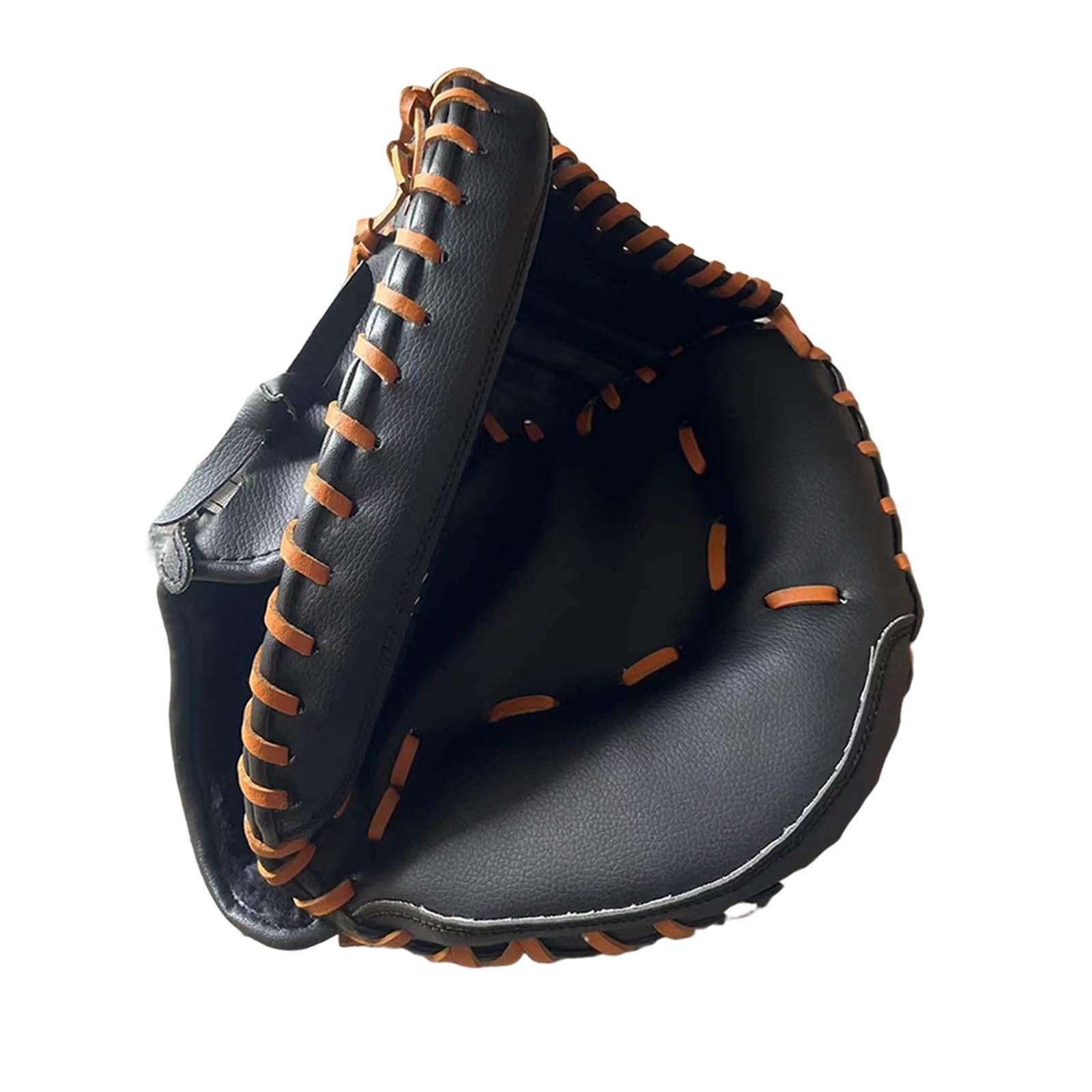 Thickened Baseball Gloves Flexibility Teeball Glove Softball Mitt PU Leather Catcher Mitts for Softball Practice Equipment Match