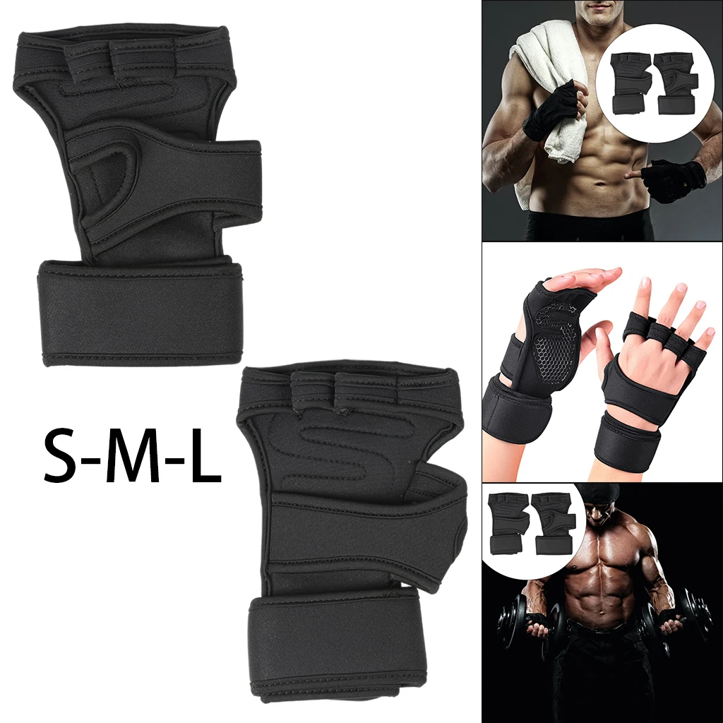 Men Weightlifting Gloves Wrist  Weight Lifting Workout Exercise