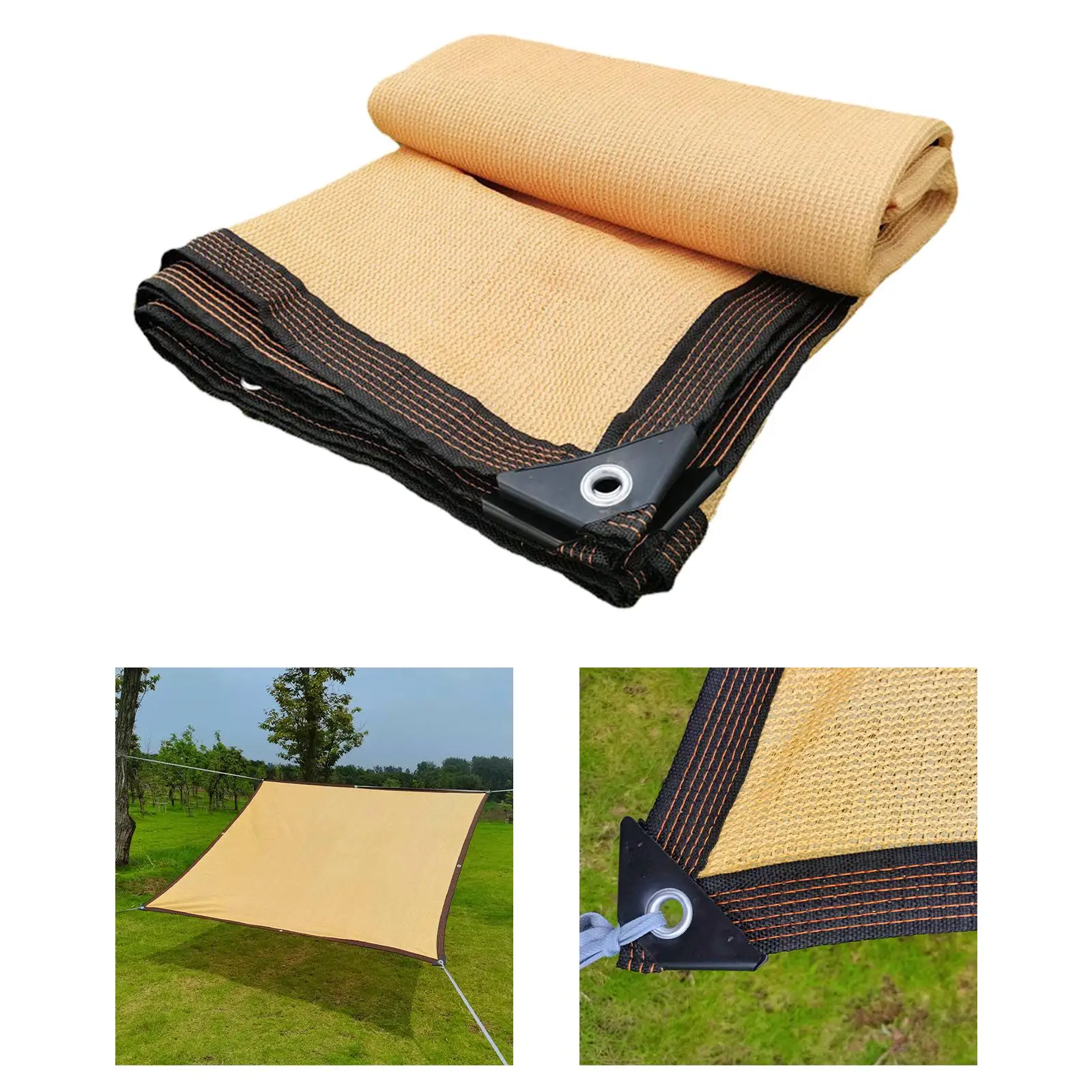Sun Canopy Shelter Cover Breathable Water Resistant Dustproof Outdoor Suncreen Awning Shadecloth for Parking Shed