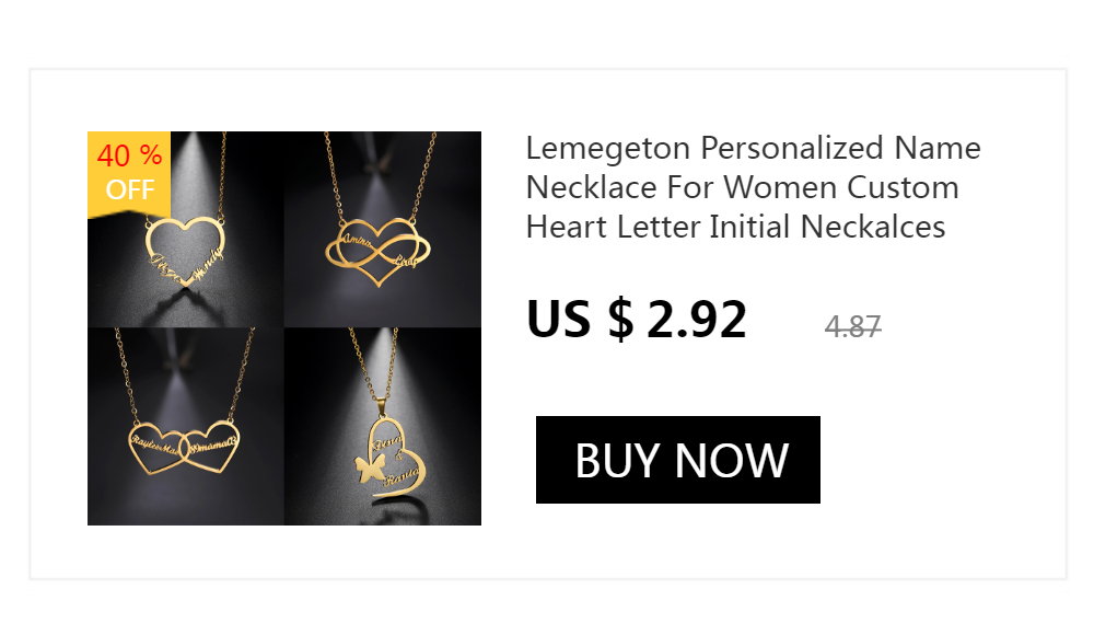Lemegeton Benutzerdefinierte Halskette mit mehreren Namen für Frauen, individueller Familienname-Schmuck, personalisierte Halskette aus Edelstahl – Detail 4