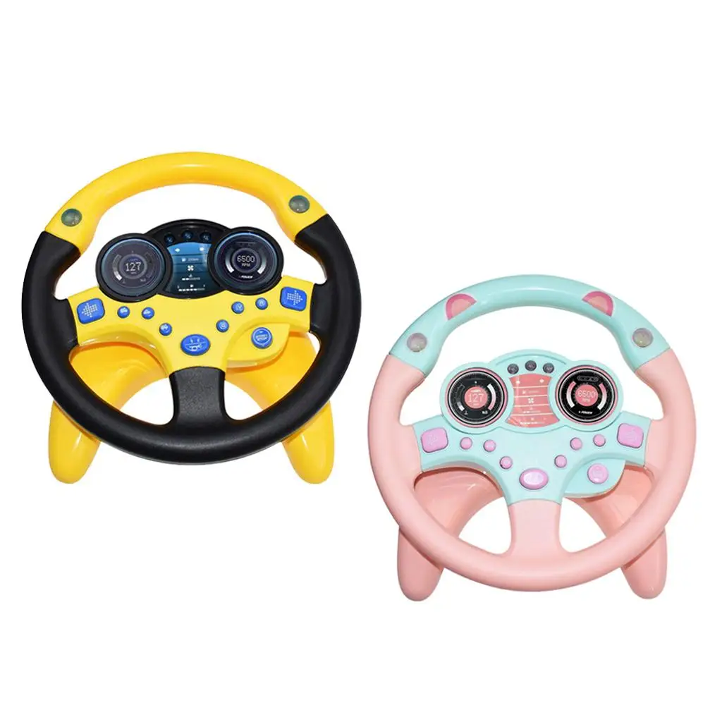 SIMULATES COPILOT STEERING WHEEL THE PERFECT PLAYMATE FOR YOUR BABY KIDS