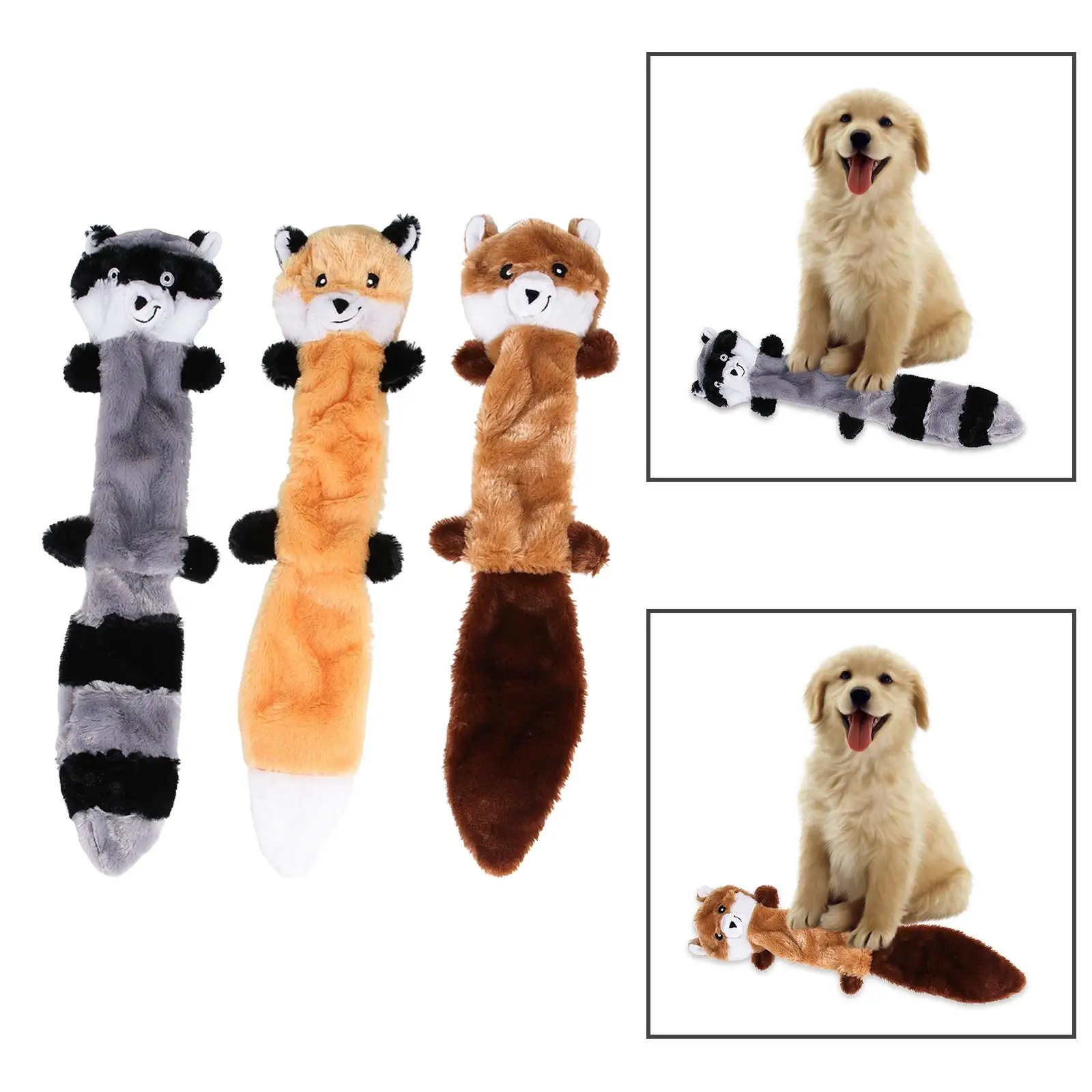 Pet Doggie Toy Training Chew Bite Resistant Soft Sound Interactive Durable Funny Pet Dog Toy No Stuffing for Small to Large Dogs