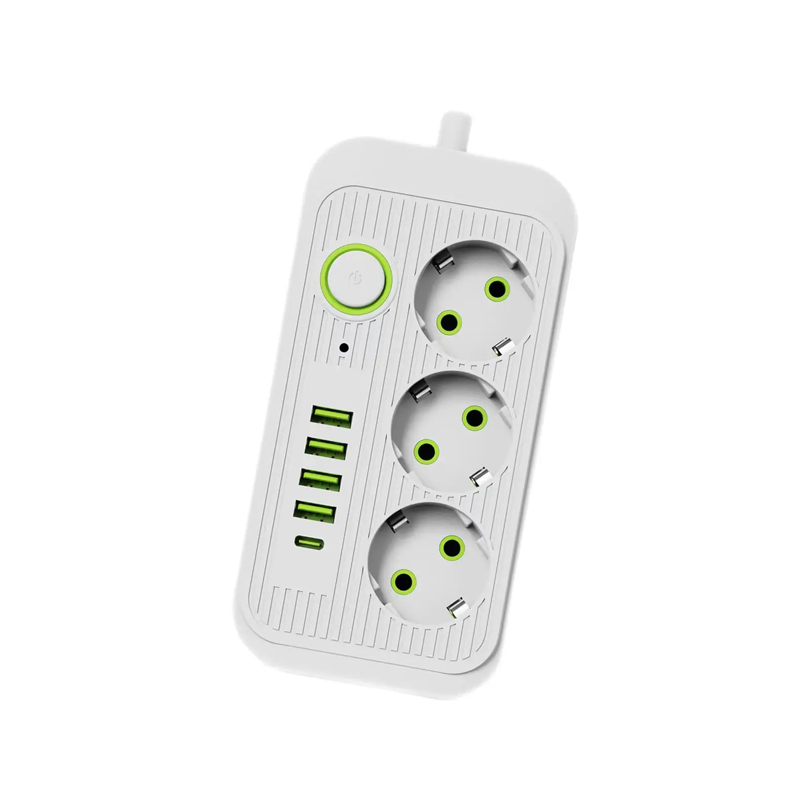 EU Adapter with 4 USB Multiple Plug Base Power Strip Outlets Electrical Plug Base for Phone Computer Home Camera
