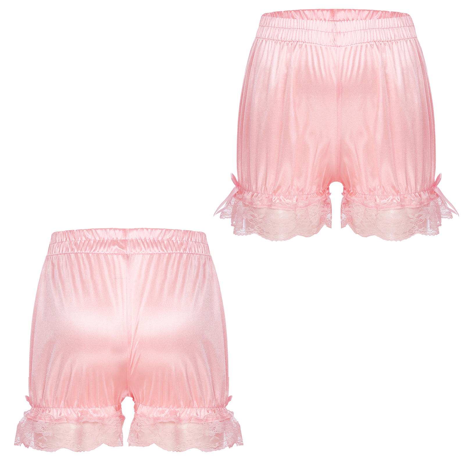 renda, shorts cetim, pijama lolita, bloomers, bowknot,