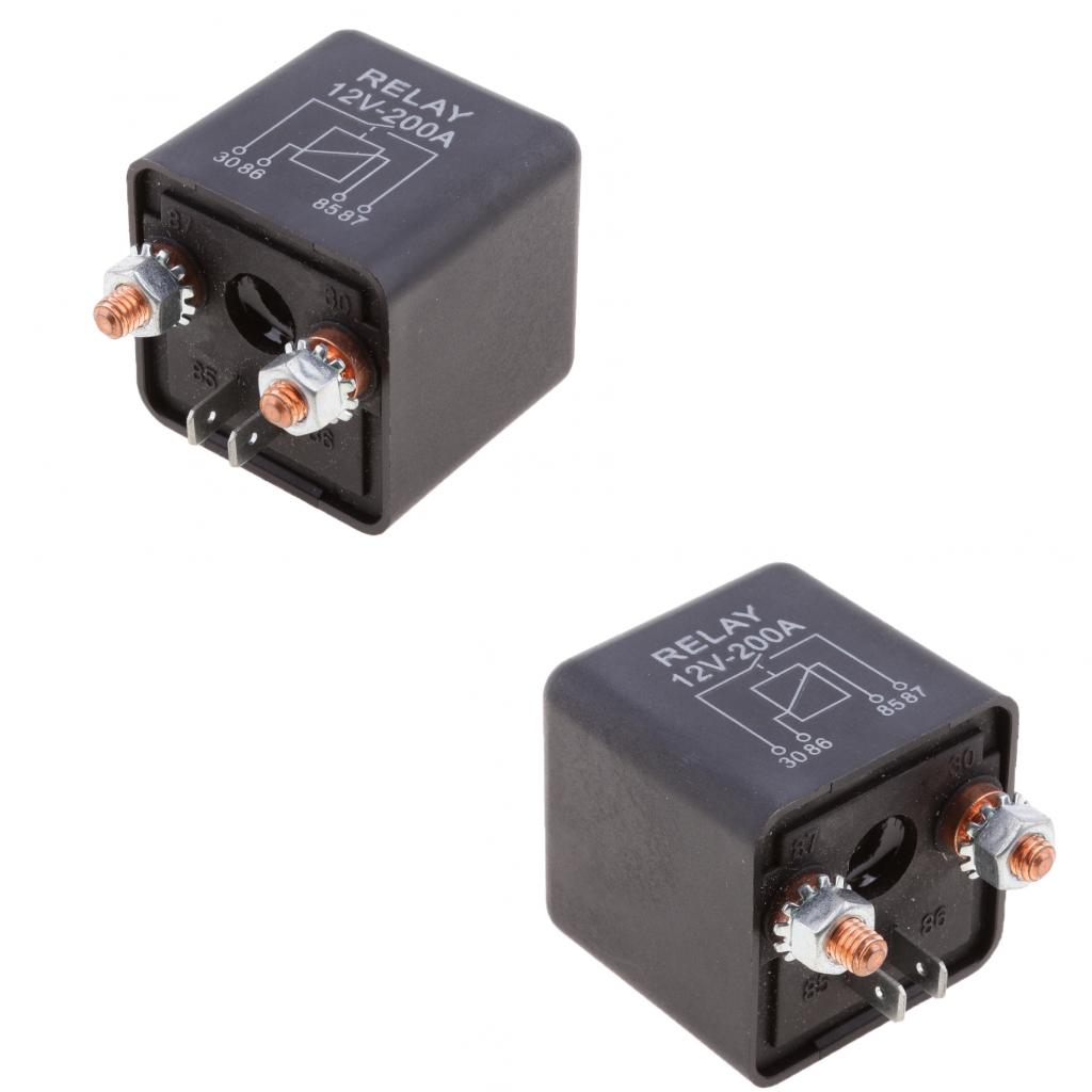 2x 200A ATV Starter Relay Solenoid Relay Switch for Split Charging