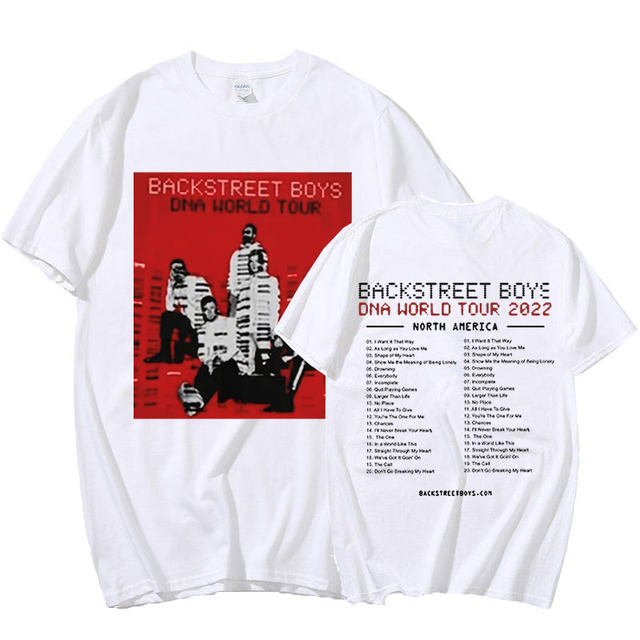 Backstreet Boys Band DNA USA Tour 2022 T-Shirt Unisex 90s Vintage Tee Shirt  Mens Womens Hip Hop Rock T-Shirts Streetwear Tops - AliExpress