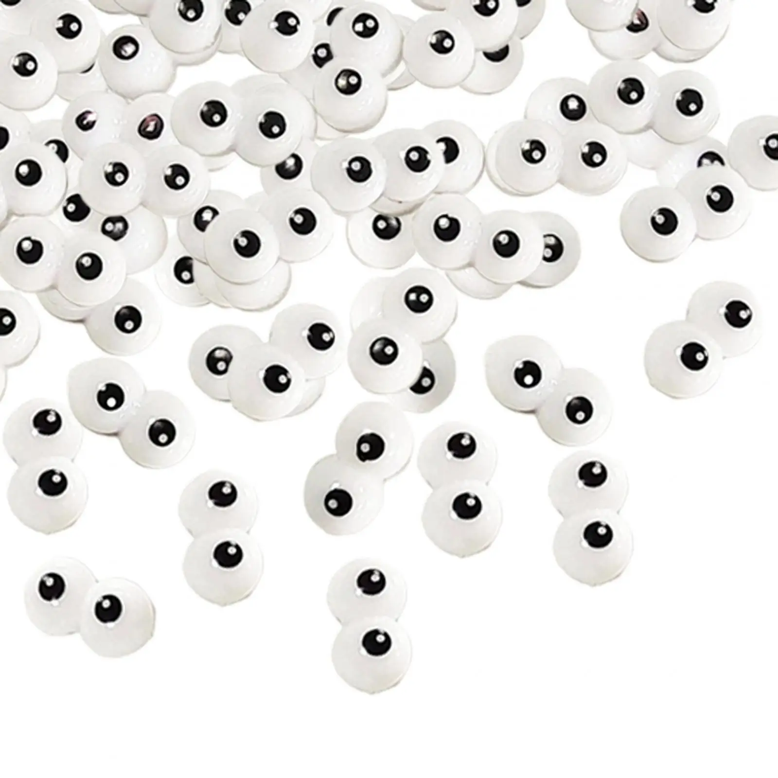 100 Pieces Siamese Eye Accessories Safety Eyes Sewing DIY Eyeballs Supplies Braid Decorating Doll Playset Accessories Decor