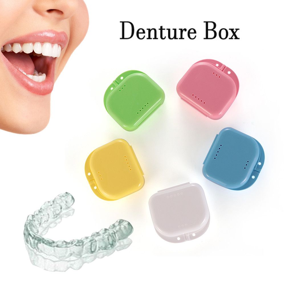 Best of 1PC Colorful Denture Storage Box Retainer Orthodontic Mouth Guard Container Oral Hygiene Supplies Tray Dental Appliance Case Reviews & Tips