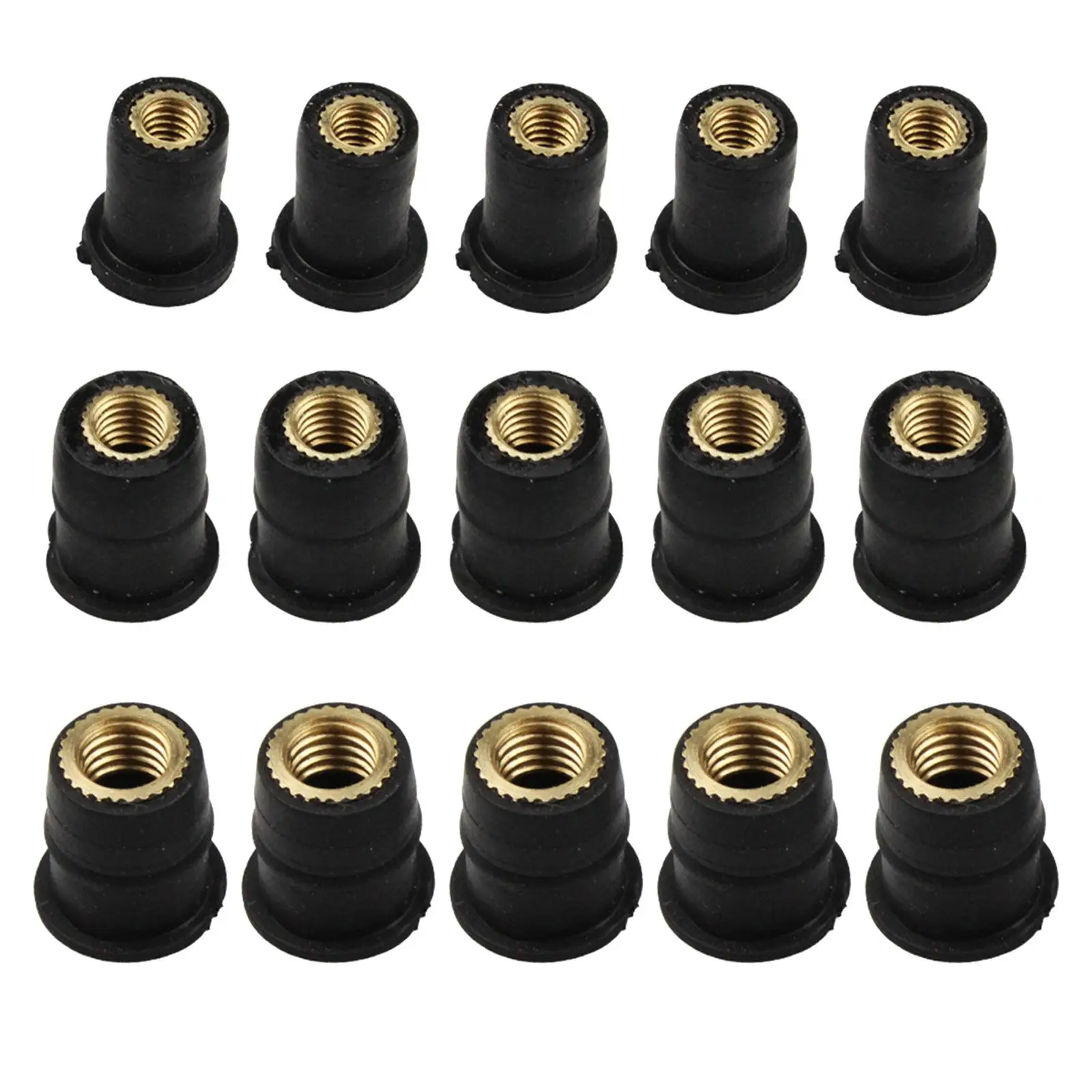 5x Windshield Well Nut Motorcycle Accessories Brass Nut for Kayak Canoe