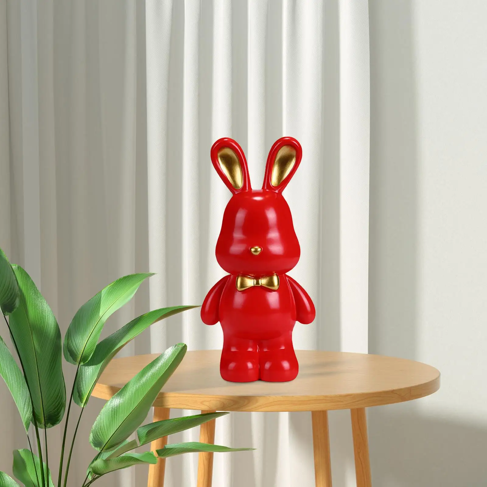 Creative Piggy Bank Animal Bunny Figurines Sculpture Container Vase Case Rabbit