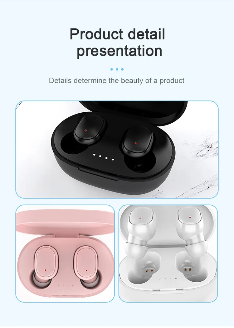 Title 14, Original A6S TWS Headset Wireless Earphones Blu...