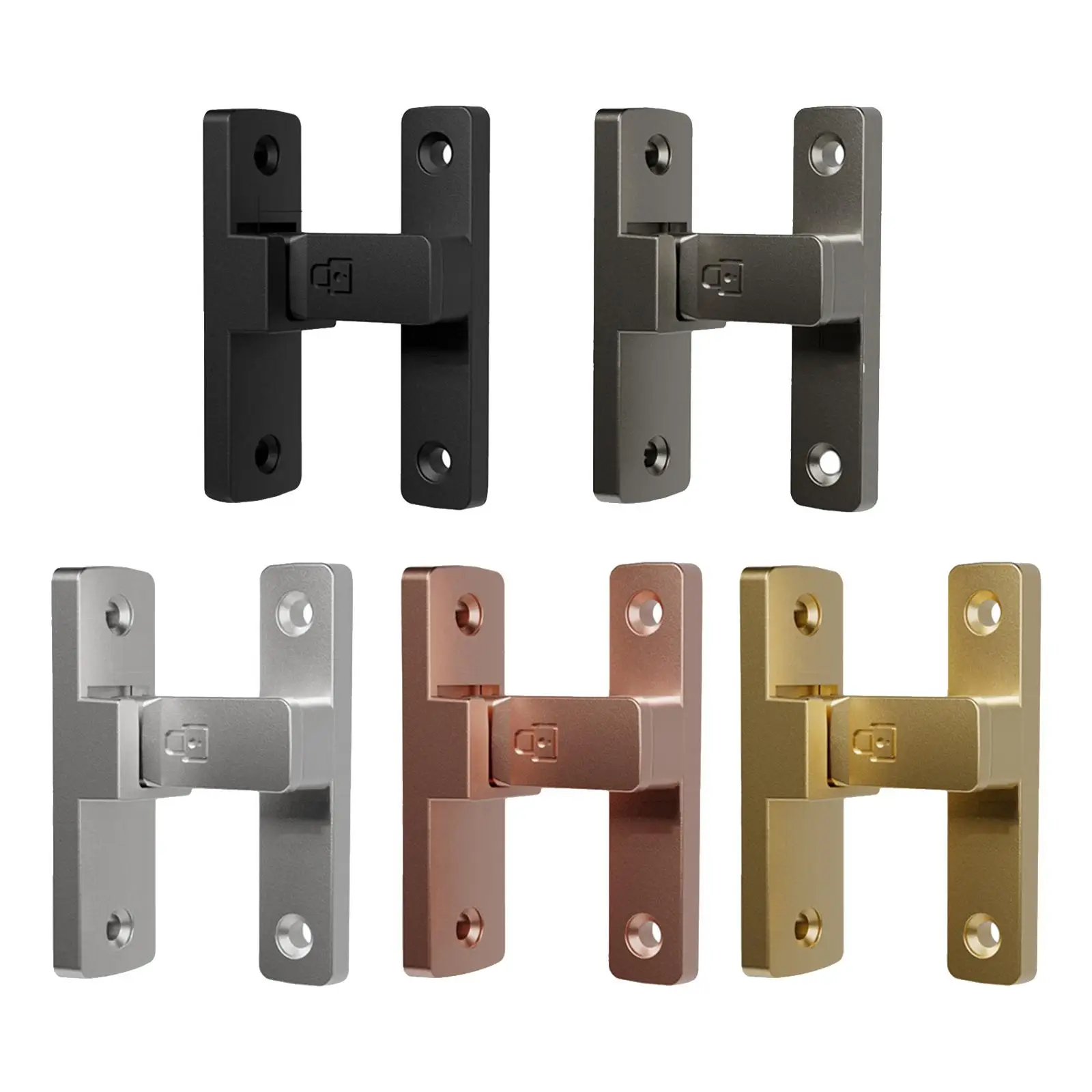 90 Degree Door Latch Guard with Screws Safety Door Lock for Hotel Cabinets