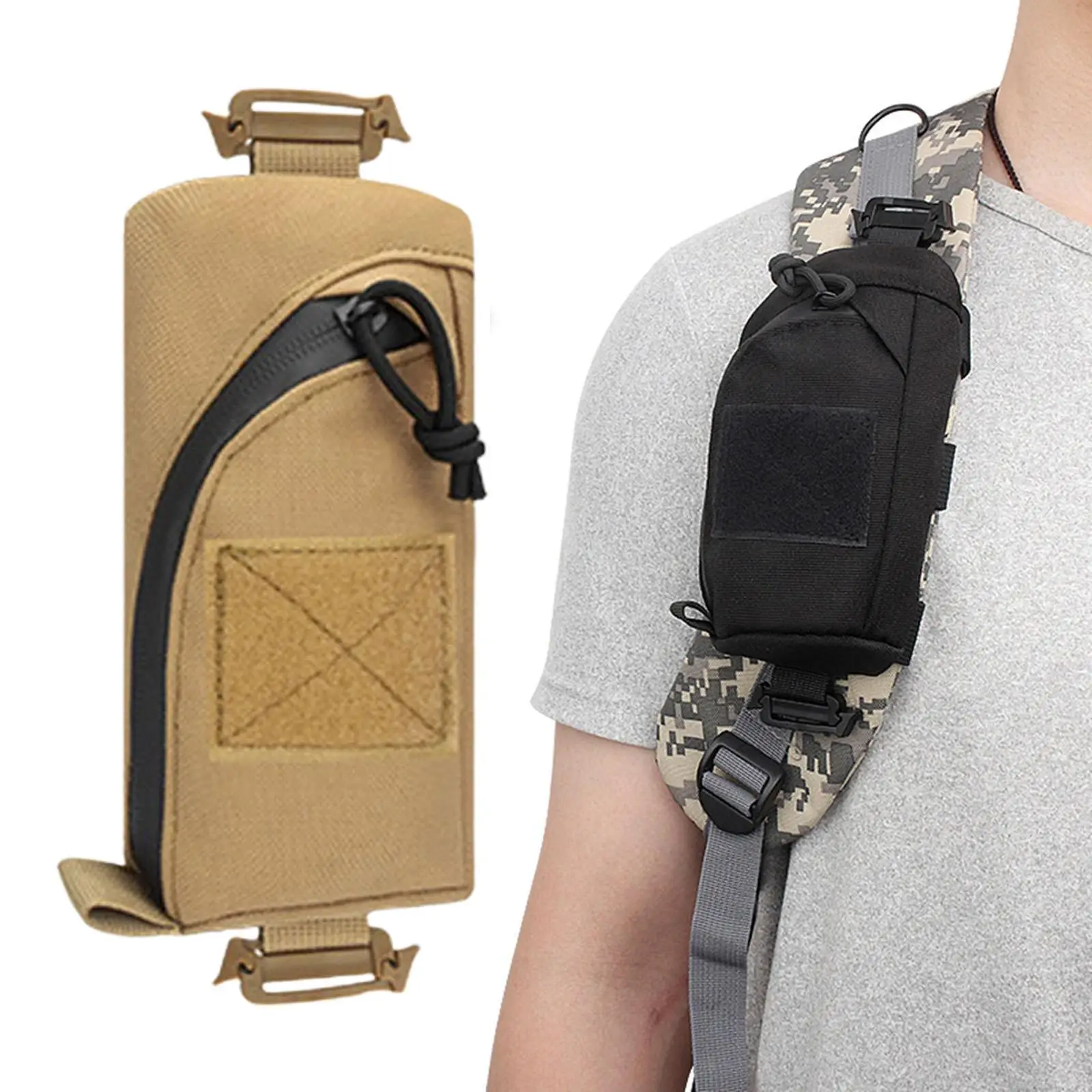 Tactical Molle Mobile Phone Pouch Backpack Shoulder Strap Accessory Pack