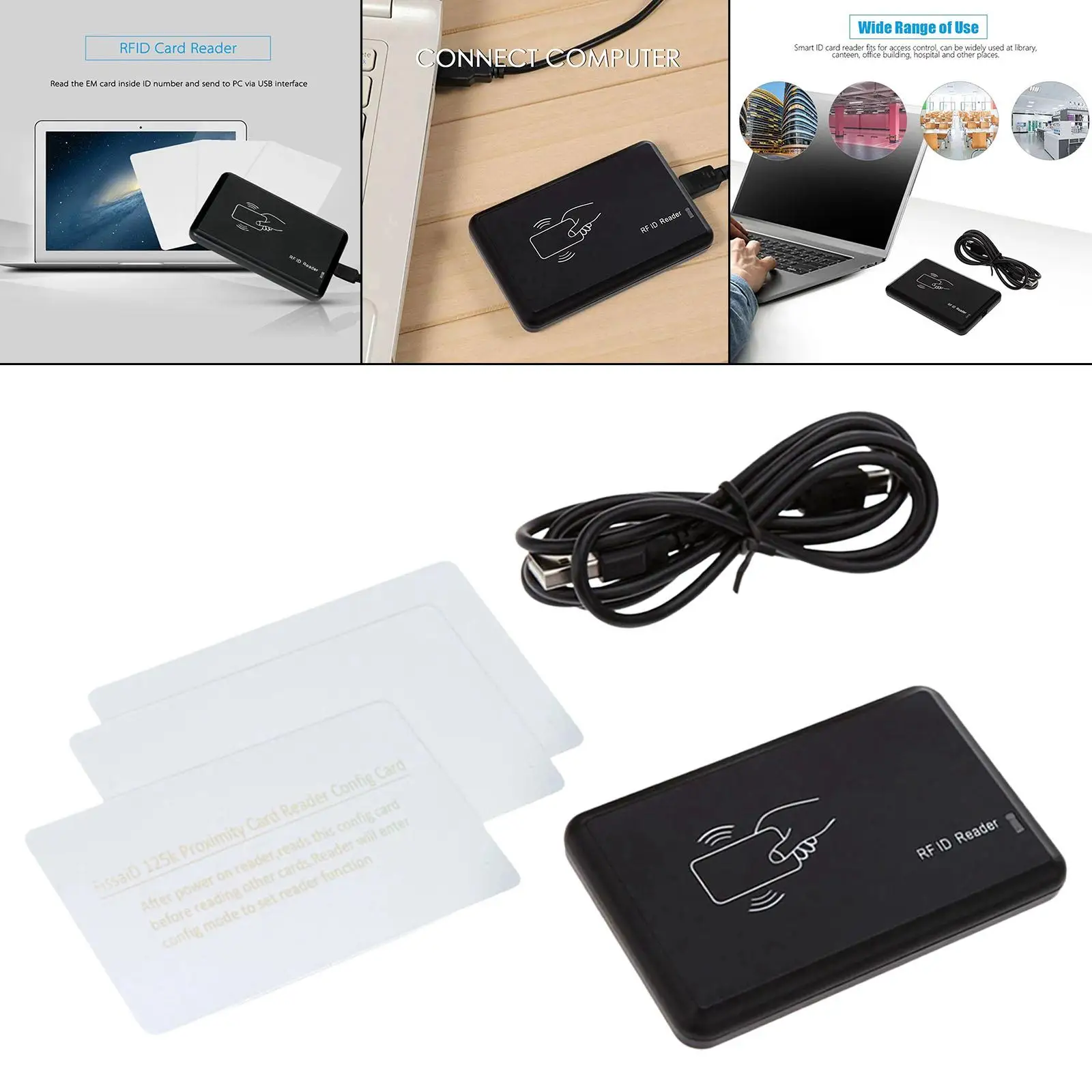 USB ID Card Contactless USB Card Reader Support Window System