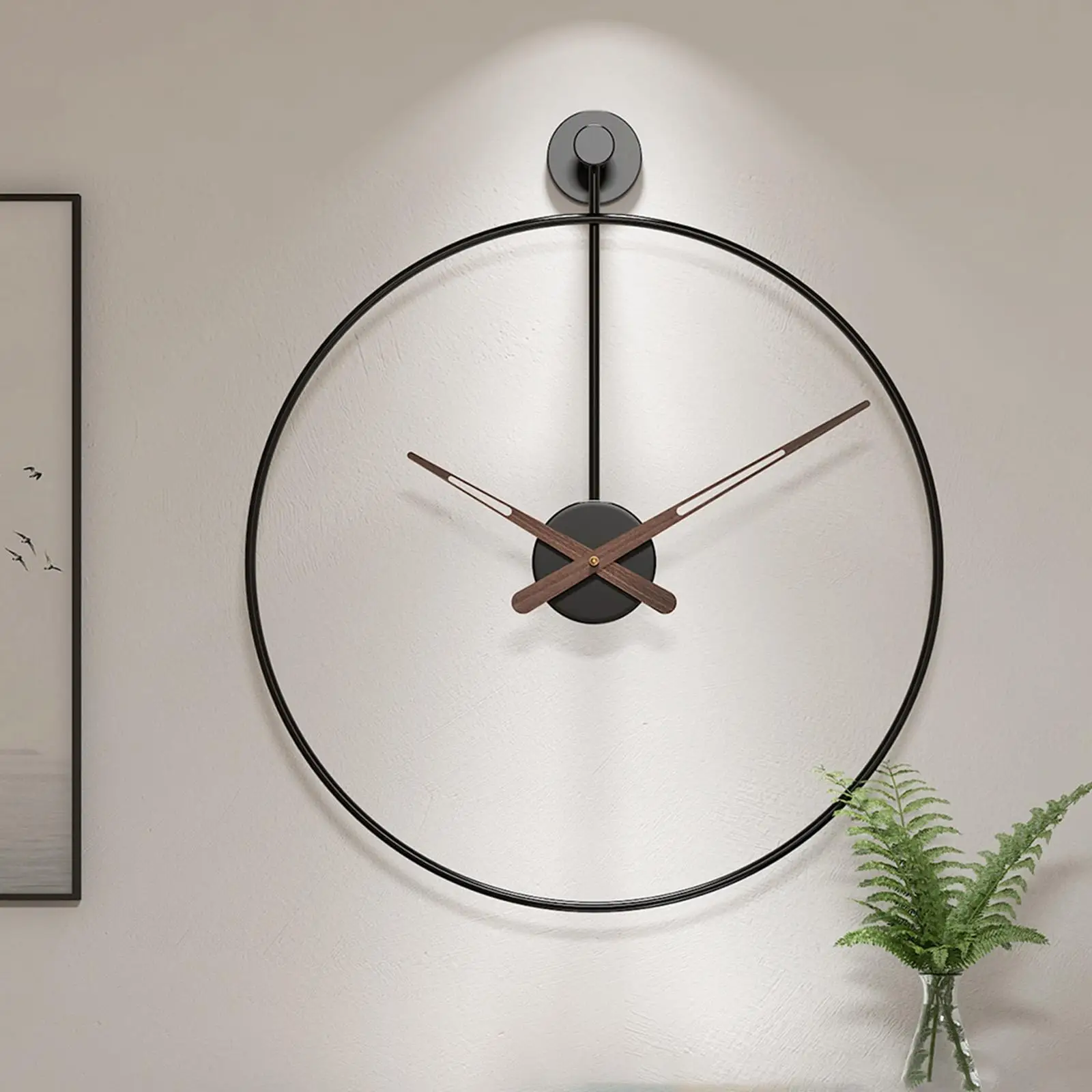 Wall Clock Light Luxury Fashion Hanging Clocks for Bedroom Cafe Art Decor