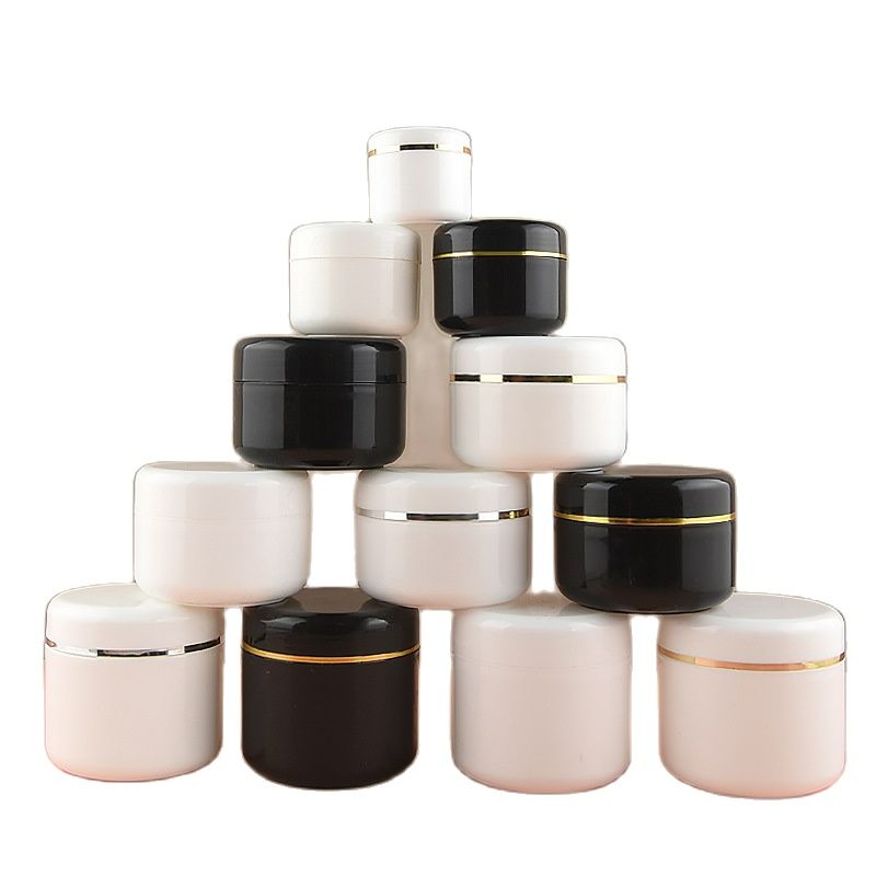 Best of Travel Face Cream Lotion Cosmetic Container Silver Gold Edge Black White Plastic Empty Makeup Jar Pot Refillable Bottles Reviews & Tips