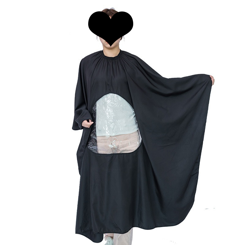 Best of Professional Barber Cape Large Hairdresser Clothe Hair Cutting With See-Through Window Salon Cape Adjustable Elastic Neckline Reviews & Tips - Image 5