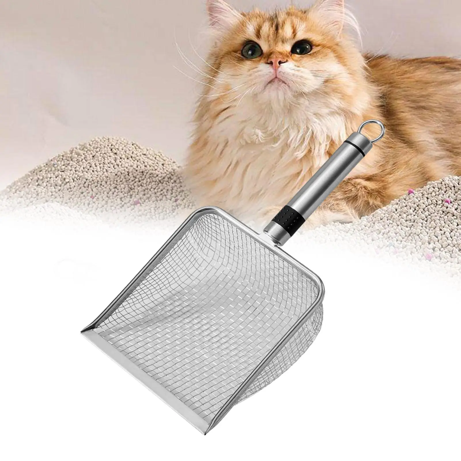 Pets Sifter Shovel Kitten Substrate Cleaner 4 Mesh Cats Litter Scooper