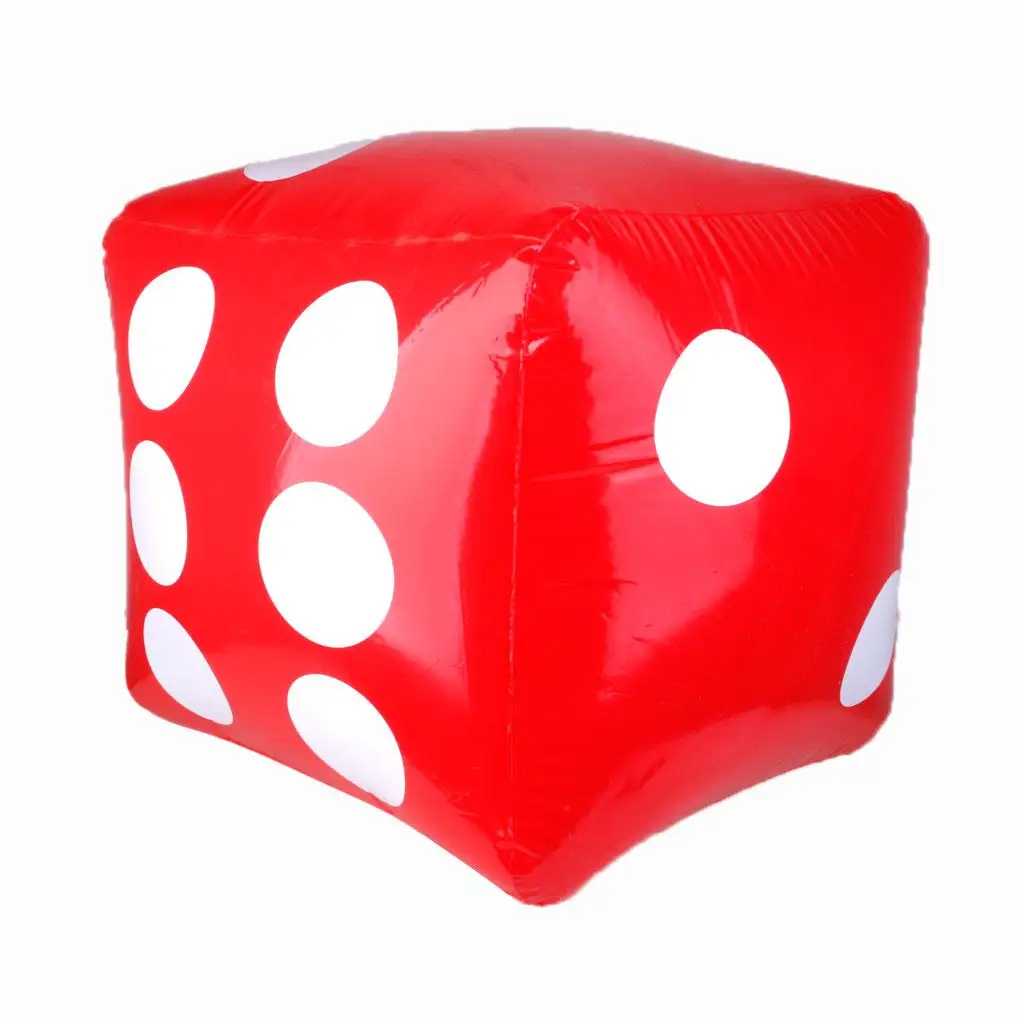 Inflatable Large Red DICE Beach Party Games Prop Children Kids Toy Gift New