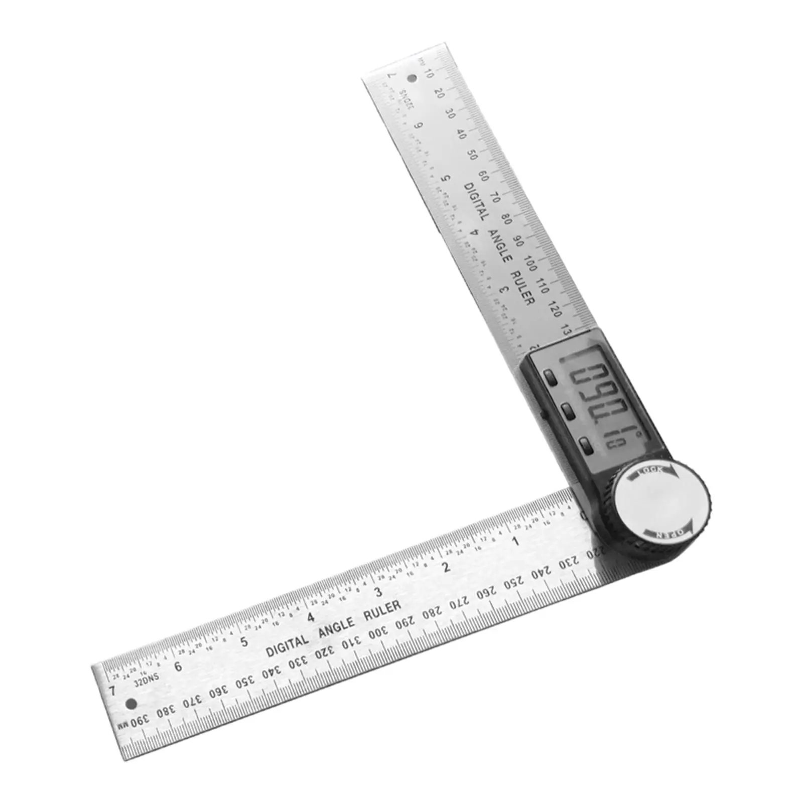 2 in 1 Ruler Digital Angle Finders Woodworking Tools with LCD Display Digital Angle Ruler