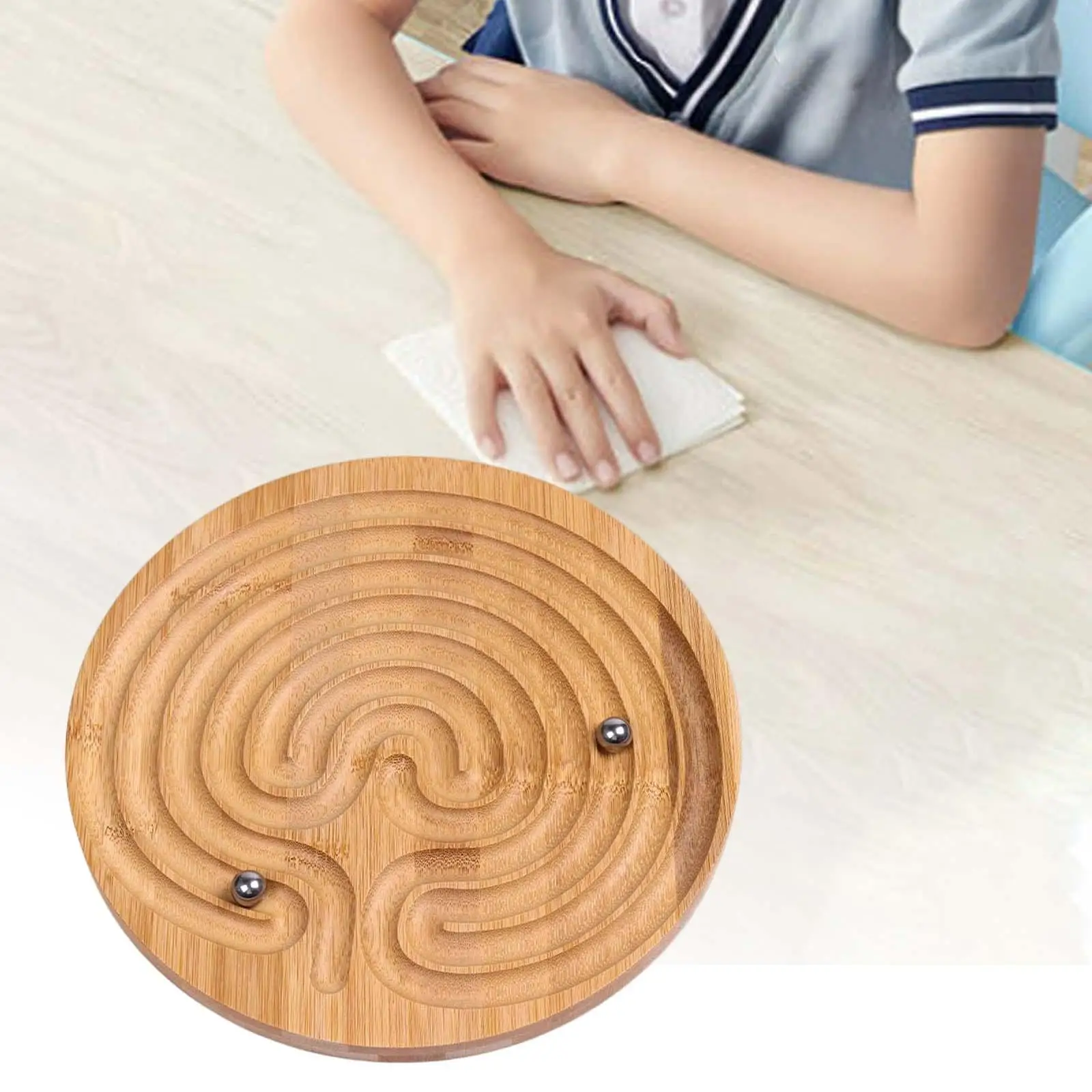 Wooden Labyrinth Toy Brain Teaser Game Educational Learning Toy for Toddler