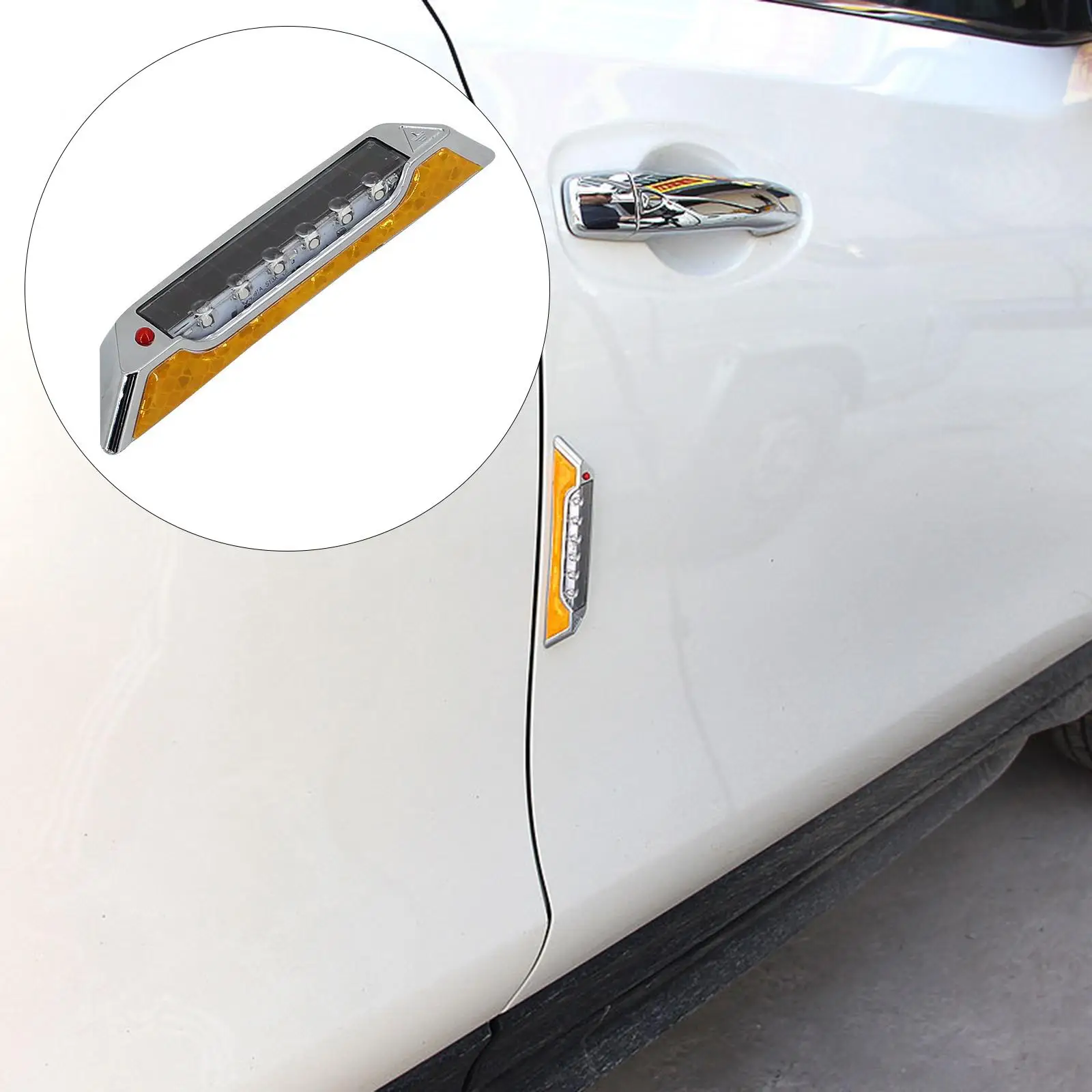 Car LED Warning Light 3.7V Stylish Fit for Trailers Safer Driving Car Doors