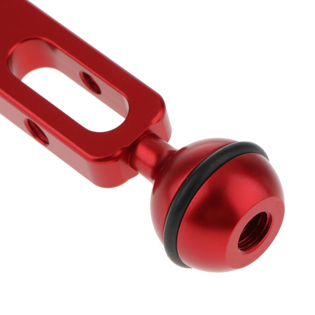 1 Piece Red Dual Ball Joint Extension Arm Connector Clamping Bracket for