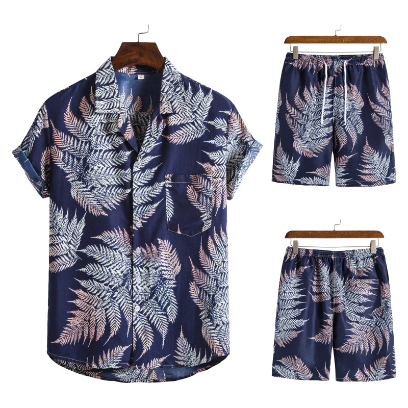 Ensemble Chemise Hawaïenne Femme + Lunettes De Soleil - T-shirt Manches Courtes Motif Tropical | Tenue Plage, été, Fête Décontractée