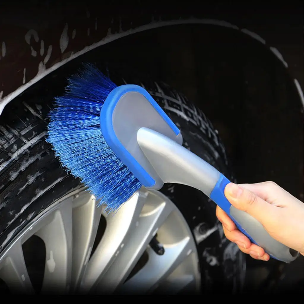 Car Wash Brush Auto Maintenance Steel Cleaning Tool Blue Decontamination