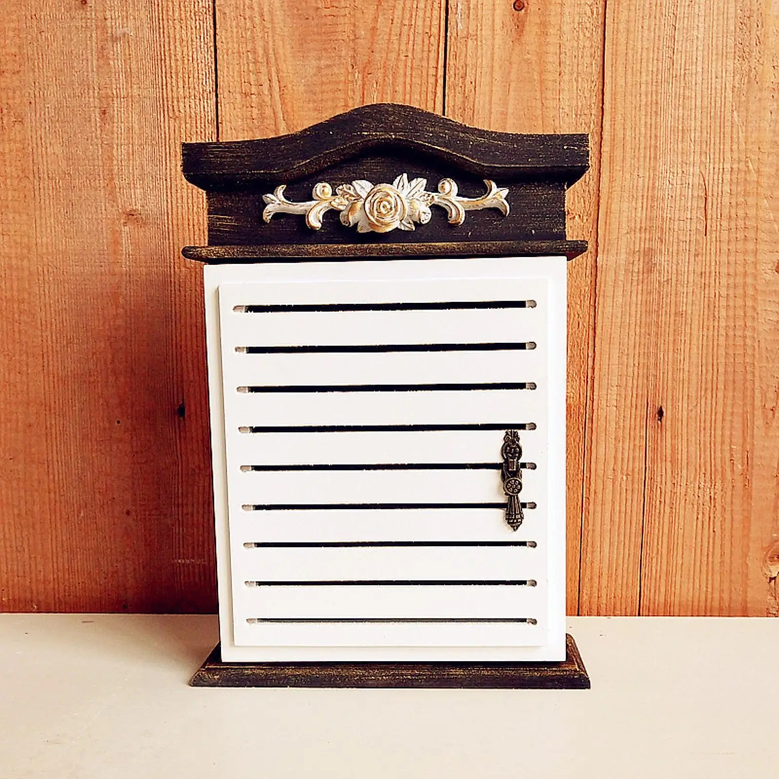 Key Storage Box Holder Vintage -Mounted Multi-Use Organizer Large Capacity Case for Home, Housewarming Gift Porch Desktop Decor