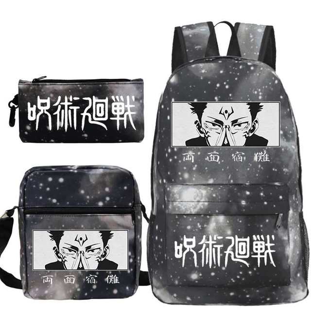 Anime Gojo Satoru Backpack Women Adventures Sukuna Manga Big Backpacks  Polyester Kawaii School Bags Trekking Colorful Rucksack - AliExpress