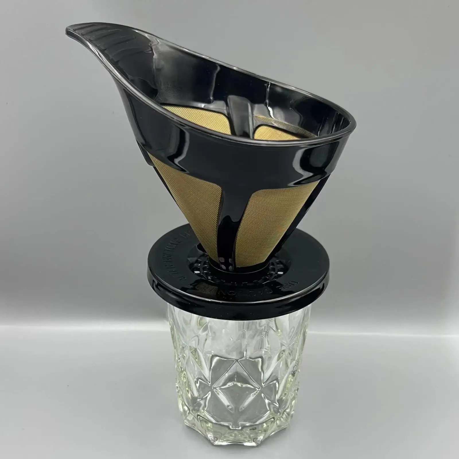 Pour Over Coffee Cone Dripper Mesh Filter Extraction Coffee Brew Maker for Hiking