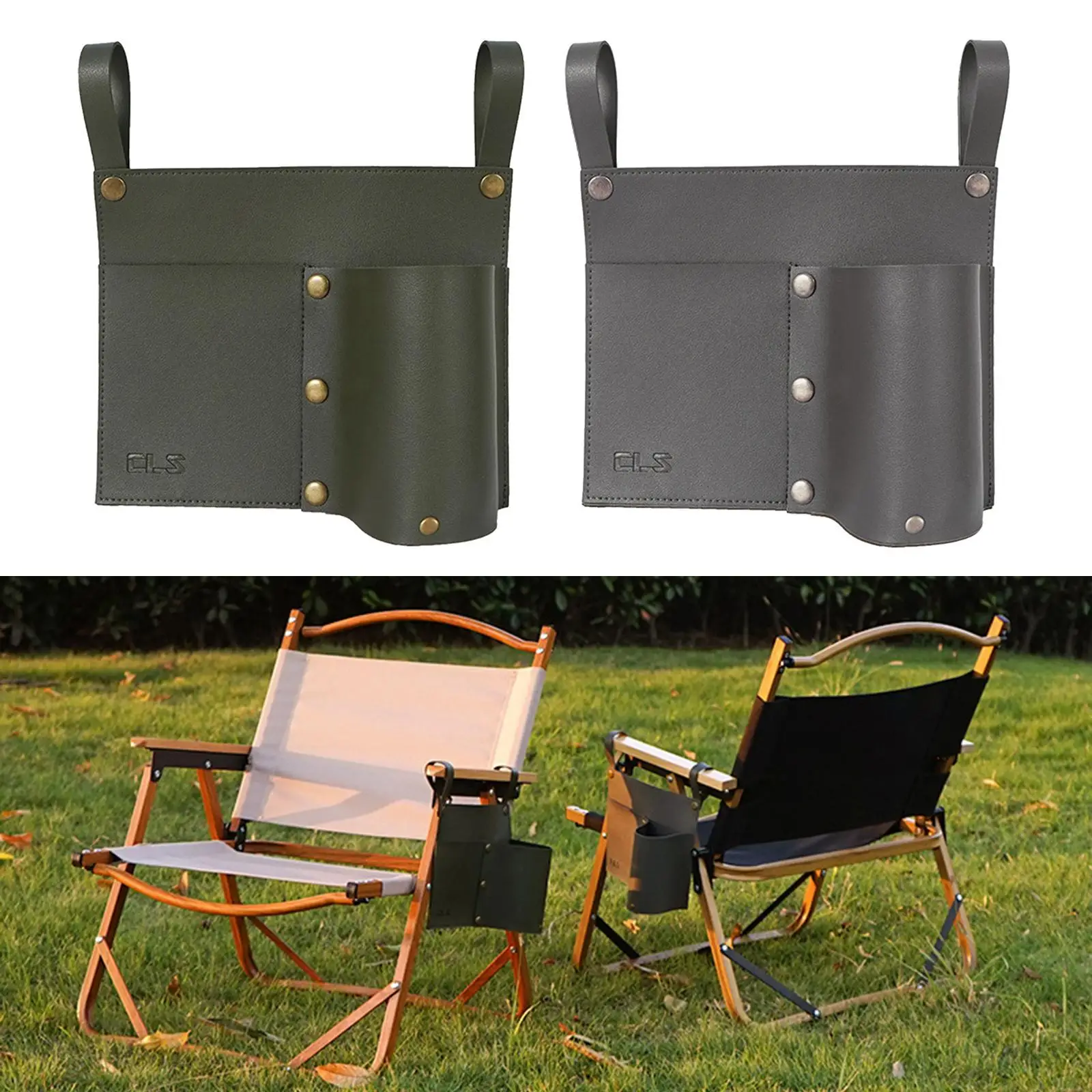 Camping Chair Armrest Organizer Seat Side Arm Magazine Pouch