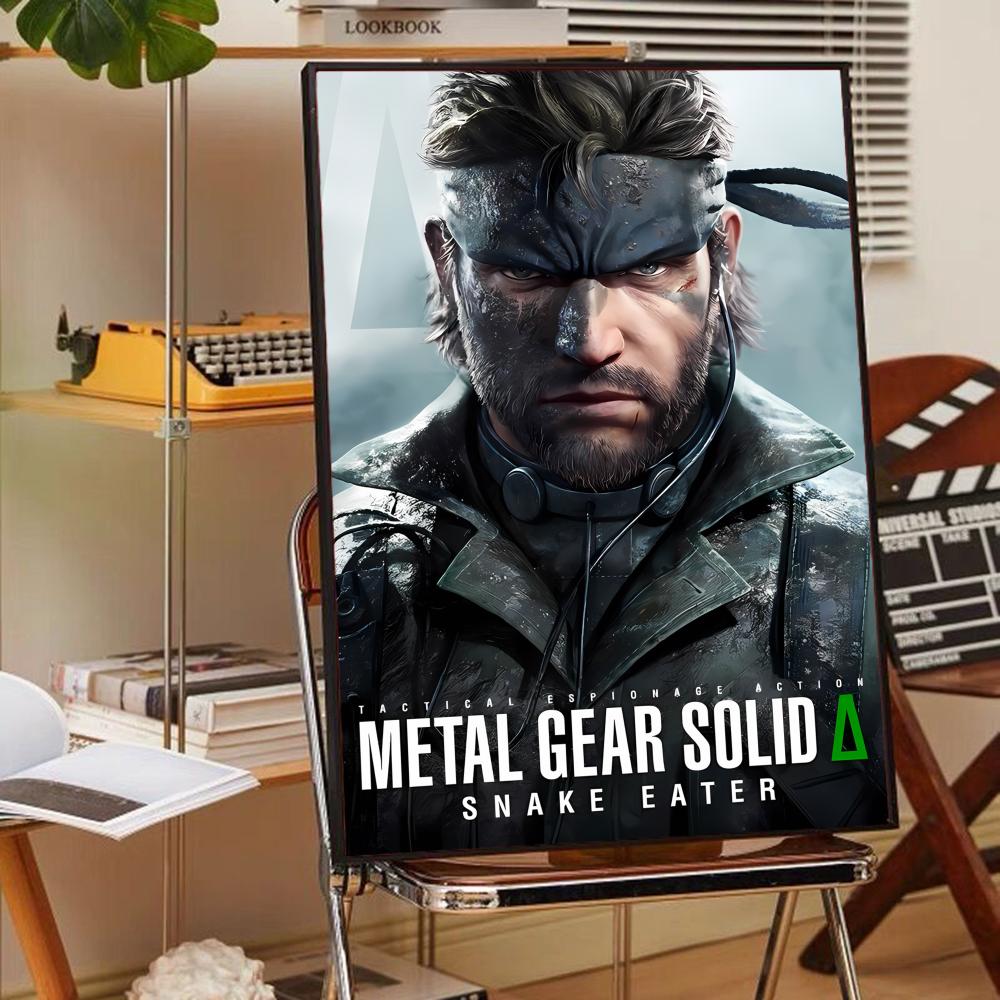 Metal Gear Solid Game Whitepaper Poster Waterproof Paper Sticker Coffee House Bar Posters Wall Stickers