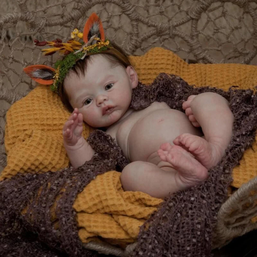 Boneca Bebê Reborn Com Corpo Inteiro Silicone Toque Macio