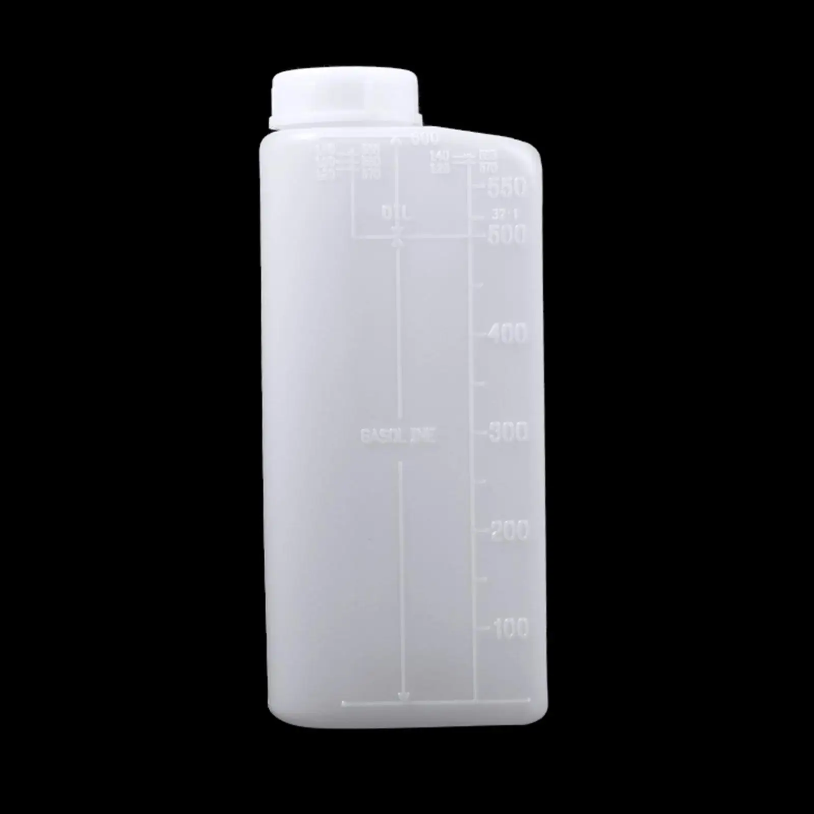 600ml Fuel Mixing Bottle Portable Small 2-Stroke Petrol Bottle for Lawn Trimmer Kitchen Gadget Accessory Tool