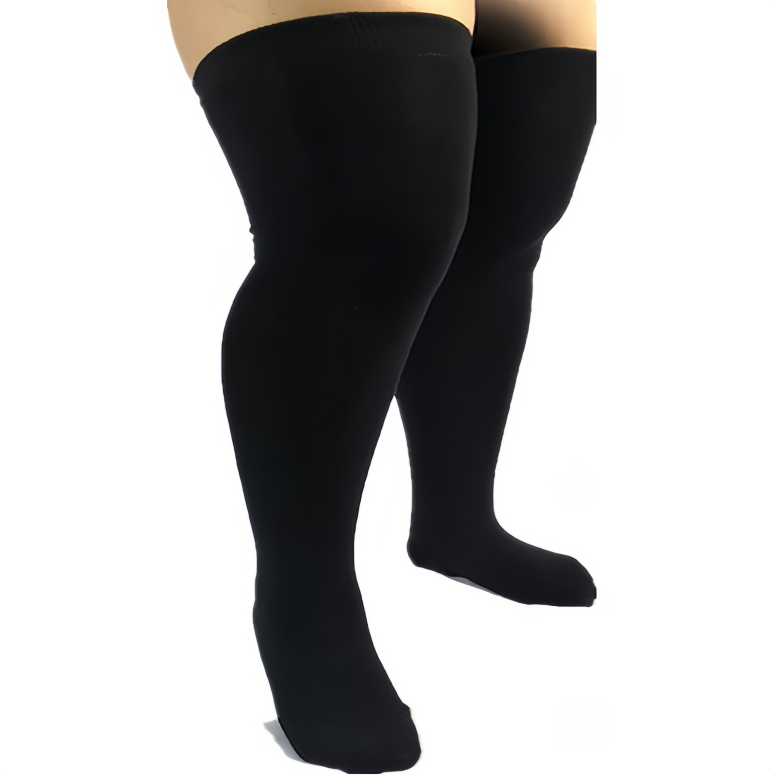 Description Picture 2 of itemWomen Plus Size Socks XXXL Over Knee Thigh Sock Oversized Knee High Socks Stockings Women Leg Warmers