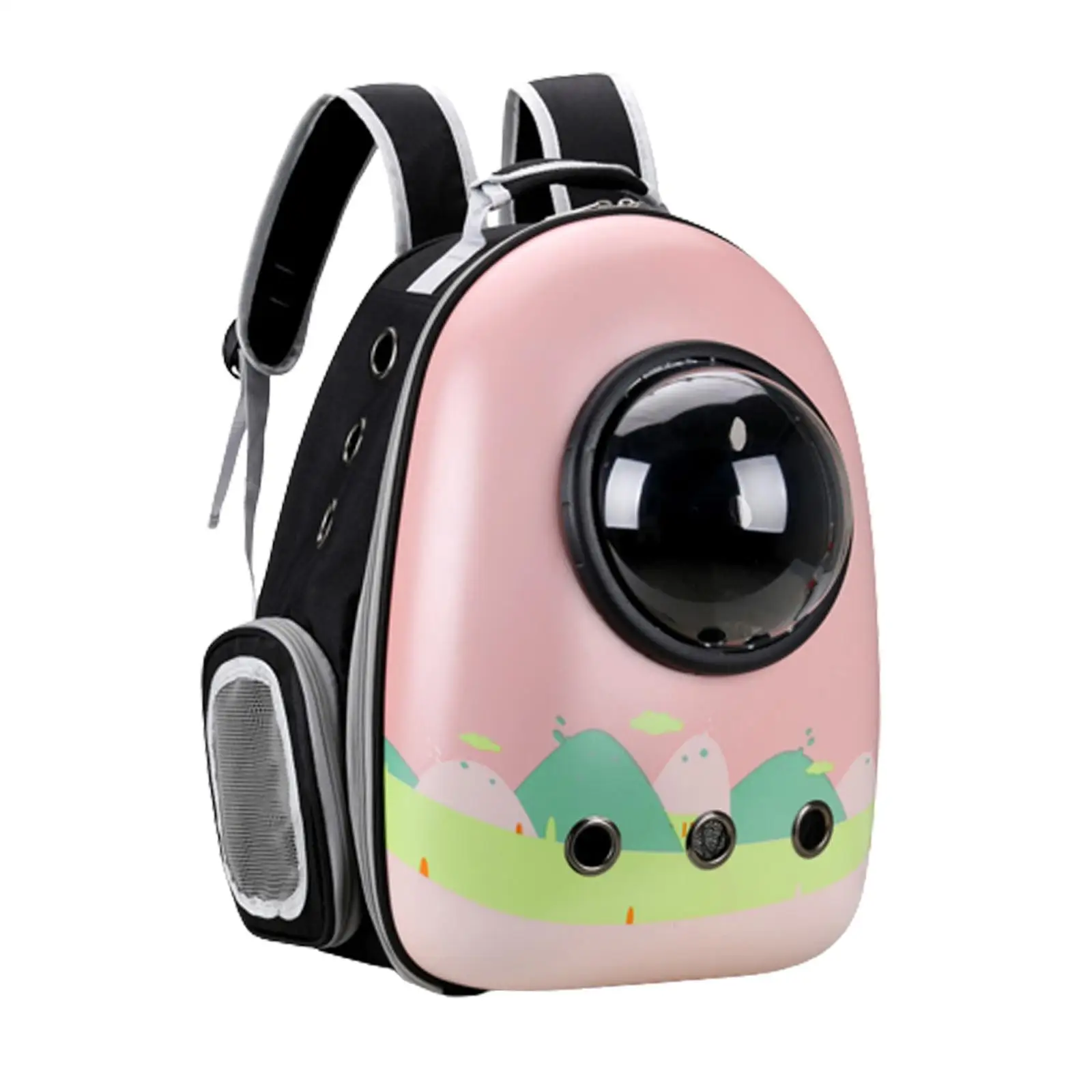 Cat Carrier Backpack Breathable Carrying Bag Transparent Small Dog Hiking Backpack for Traveling Outdoor Hiking Camping Walking
