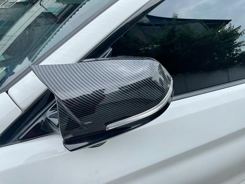 Carbon Fiber Style Black Rearview Side Mirror cover Caps for BMW X1 F48 X2 F39 F40 F53 F44 Z4 G39 Toyota Supra Side Mirror shell