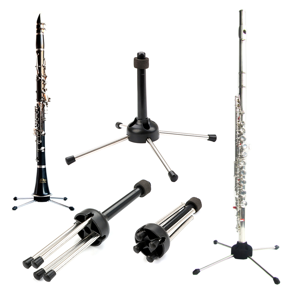 Title 2, Foldable 4-Leg Tetrapod Clarinet Holder Stand F...