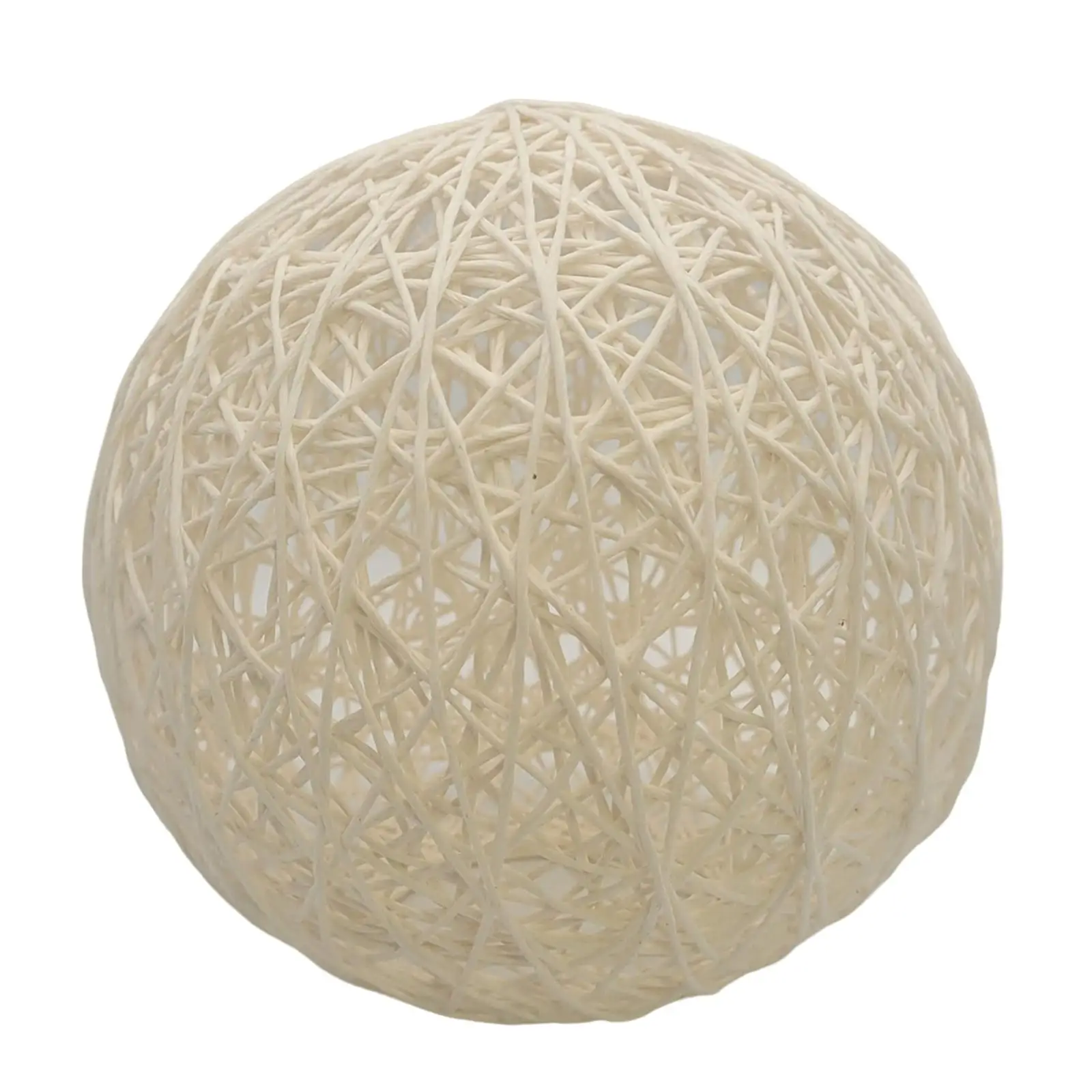 Ceiling Pendant Light Shade Chandelier Lamp Shade Lamp Holder Lantern Rustic Paper Rope Ball Lampshade for Tea House dining