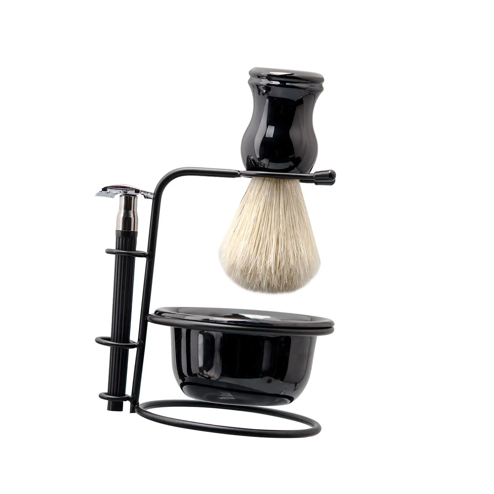 4 in 1 Shaving Set Sturdy Shaving Brush Stand Kit Perfect for Every Day Use