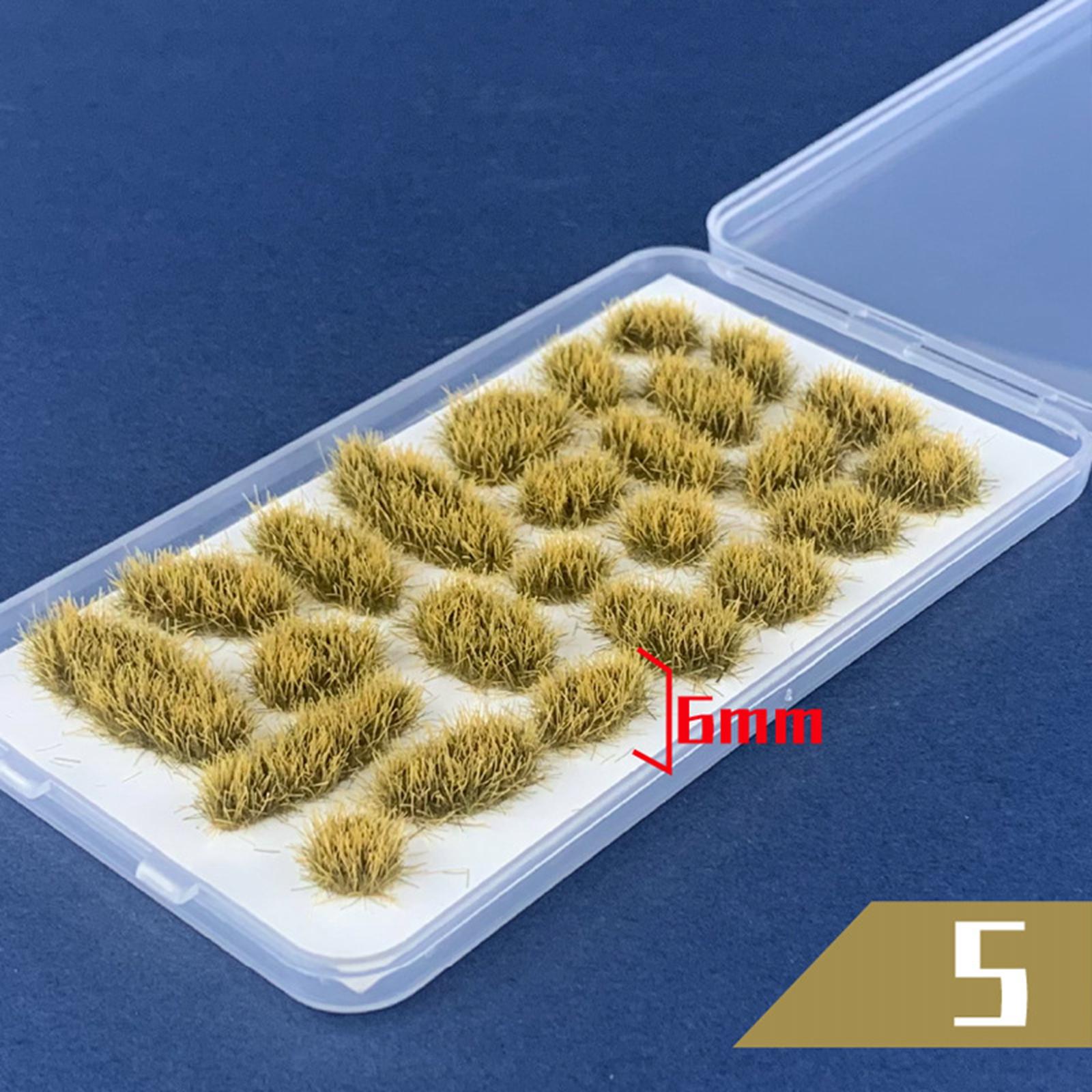 25 Pieces Cluster Grass Sand Table Miniature Scene Grass Tufts Set Cluster Model for Architecture Building DIY Landscape Layout