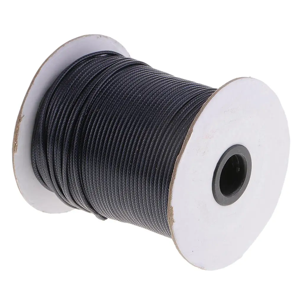 80 Meters 2mm Cotton Waxed Wax Cord Beading DIY Jewelry Necklace Making Thread String