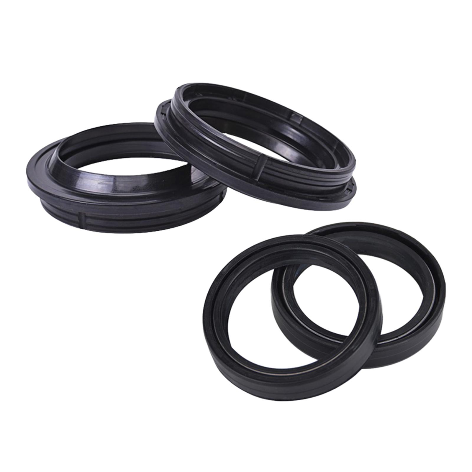 Front Fork Oil Seal and Dust Seal Kit Replace Parts 50x63x11mm Rubber Black for Tnt600GT Tnt600 EN125 EN250F MX300