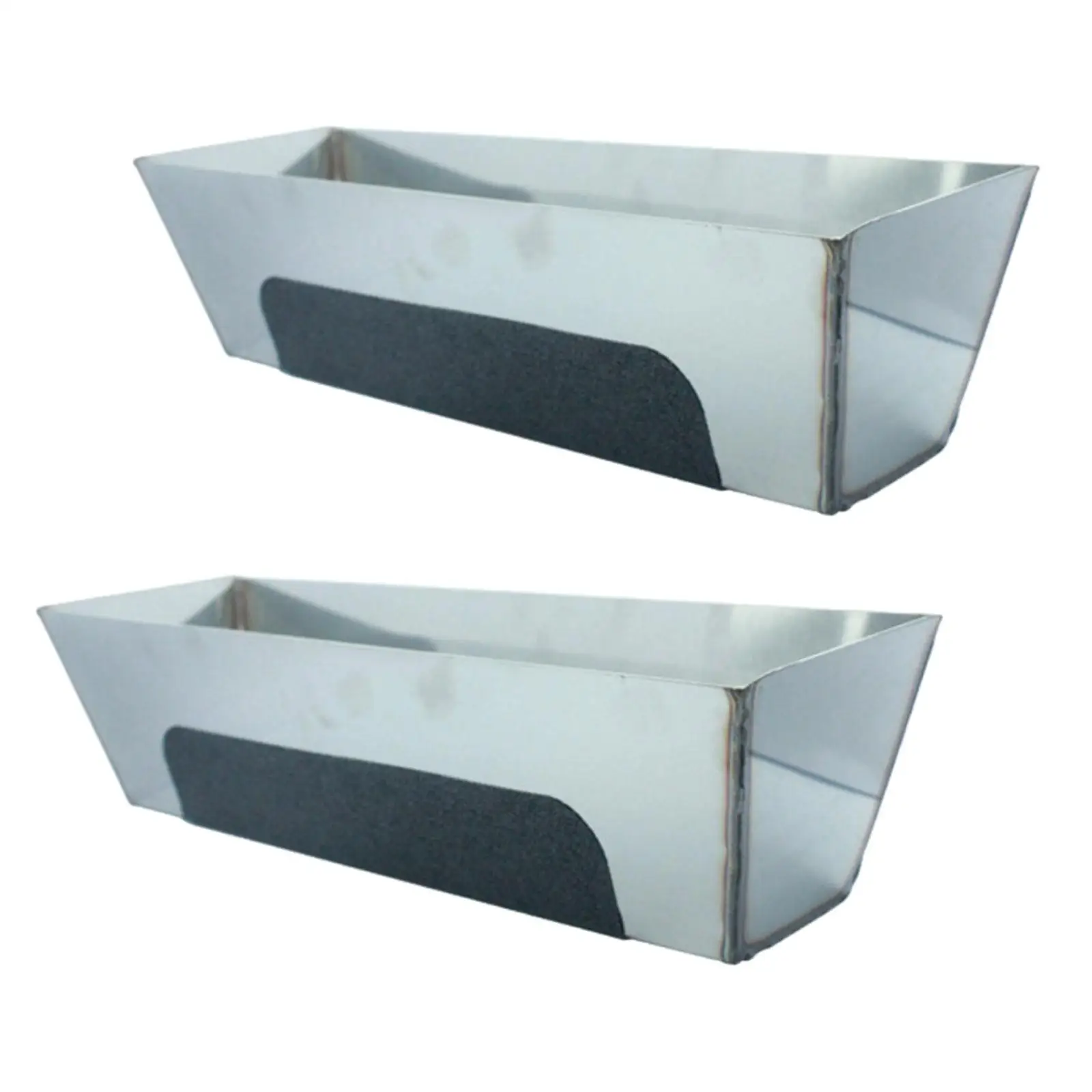 Stainless Steel Mud Pan Sturdy Bucket Metal Heavy Duty Tray Tool Anti Slip Drywall Sheared Edges Mud Pan for Easy Knife Cleaning