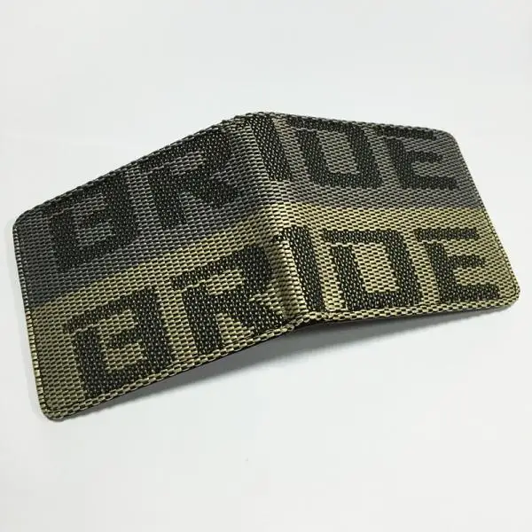 2XMen`s Racing  Holder Bifold BRIDE Wallet Pockets Gift Grey Yellow