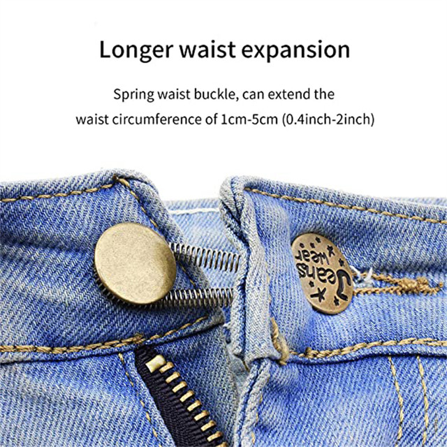 Waist Extension Metal Button, Button Extenders Jeans