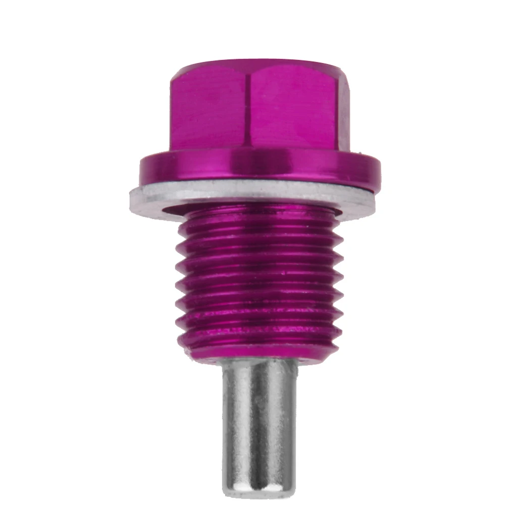 Anodized Aluminum Magnetic Oil Drain Plug Bolt M14X1.5 For  +